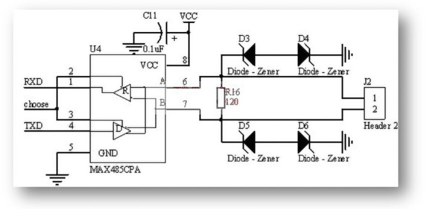 RS485电路及隔离技术：光电隔离RS485典型电路