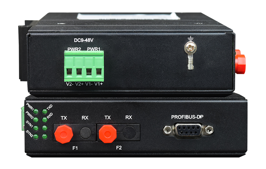 飞畅科技-工业级PROFIBUS DP总线光纤中继器产品介绍