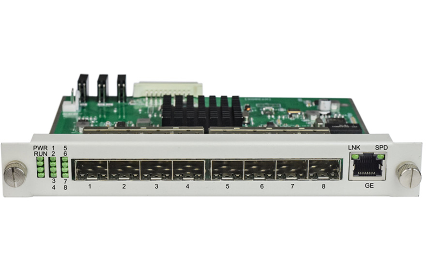 飞畅科技-4U网管型 128个光方向百兆光纤收发器机框
