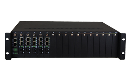 飞畅科技-带远端管理1光2电百兆收发器