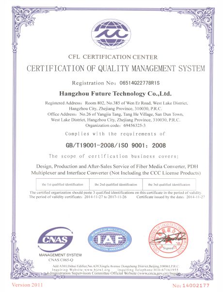 ISO9001 Credentiales
