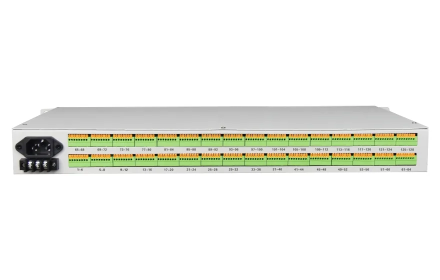 飞畅科技-汇聚型64路输入64路输出脉冲开关量转以太网 光端机