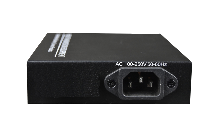 飞畅科技-管理型 1光2电千兆光纤收发器(电源内置)