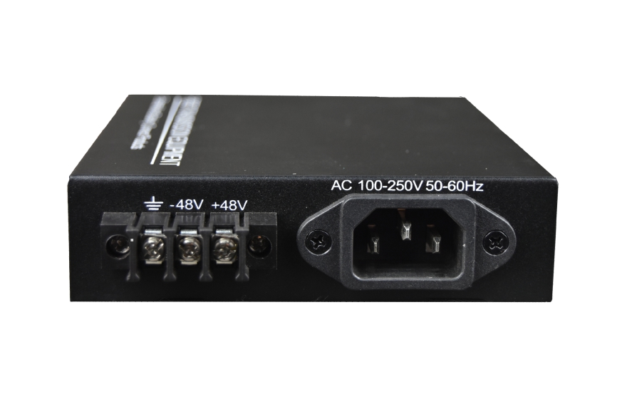 飞畅科技-管理型 1光2电千兆光纤收发器(电源内置)