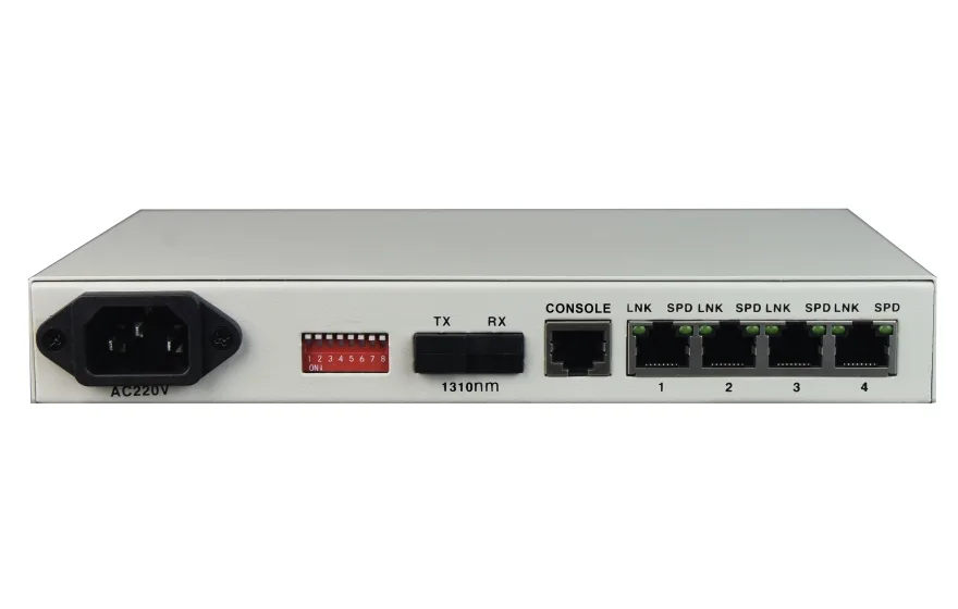 飞畅科技-管理型 1光4电千兆光纤收发器