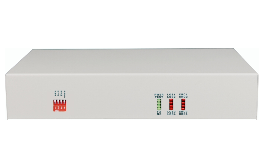 飞畅科技-4E1转1路光以太协议转换器