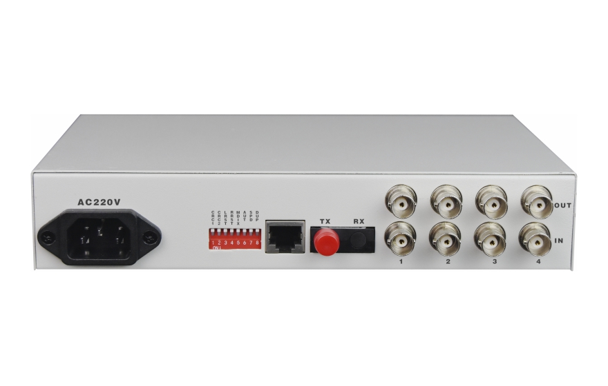 飞畅科技-4E1转1路光以太协议转换器