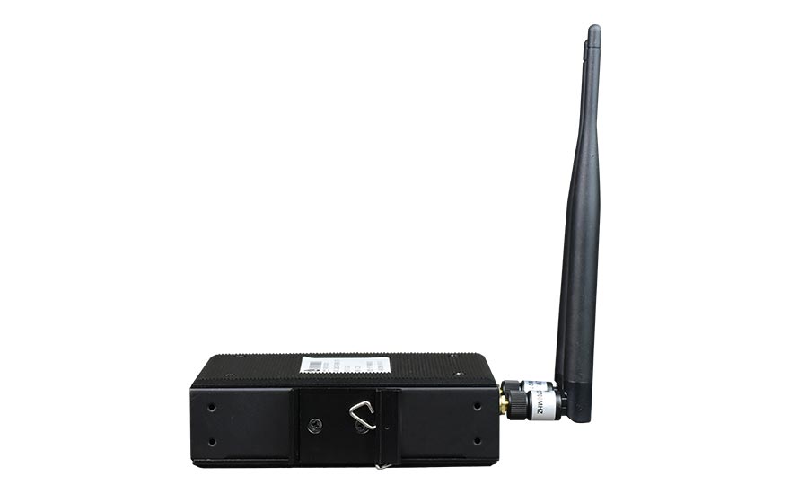 飞畅科技-光纤-wifi备份型-4百兆电口+1路百兆光口 工业轨式 光端机