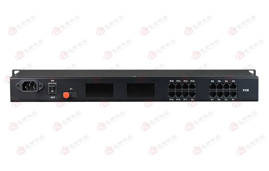 16路电话（RJ11）+2路千兆以太网 电话光端机