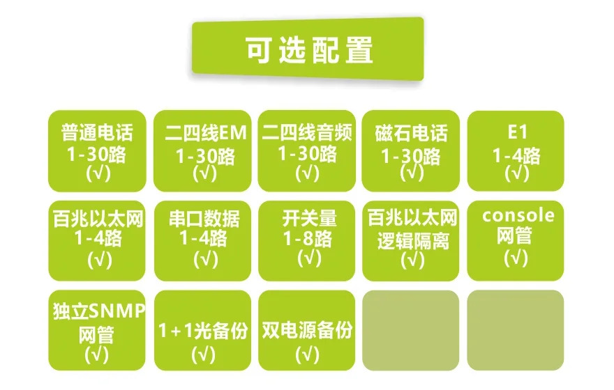 30路电话+4E1+4FE+4RS232光端机(19英寸1U)