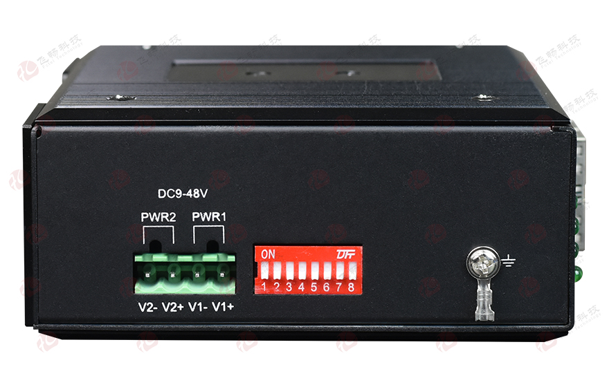 飞畅科技-非网管 工业轨式4百兆电+4路百兆光+1路千兆光 交换机