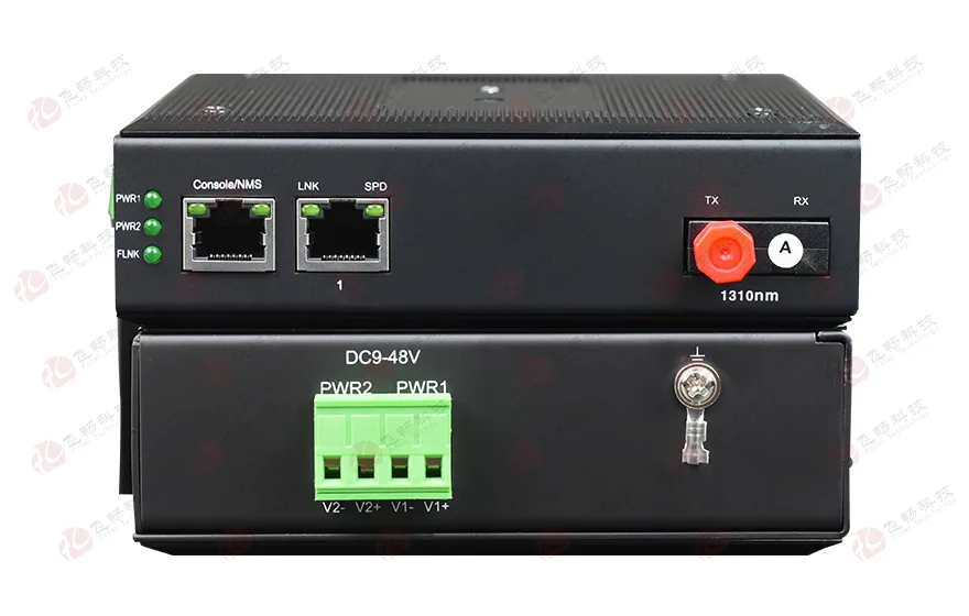 网管型 工业级1光1电千兆光纤收发器