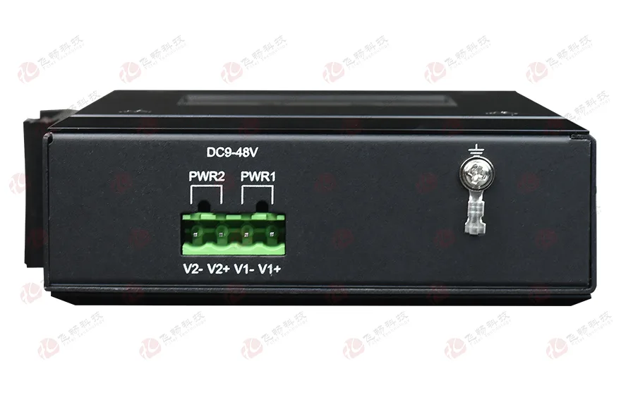网管型 工业级1光2电百兆光纤收发器