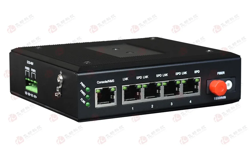 网管型 工业级4路百兆电 物理隔离收发器