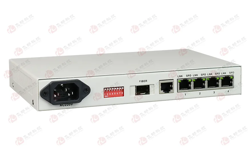 普通型 4路百兆电 光纤收发器