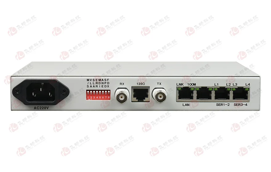 成帧E1-ETH+4RS232协议转换器