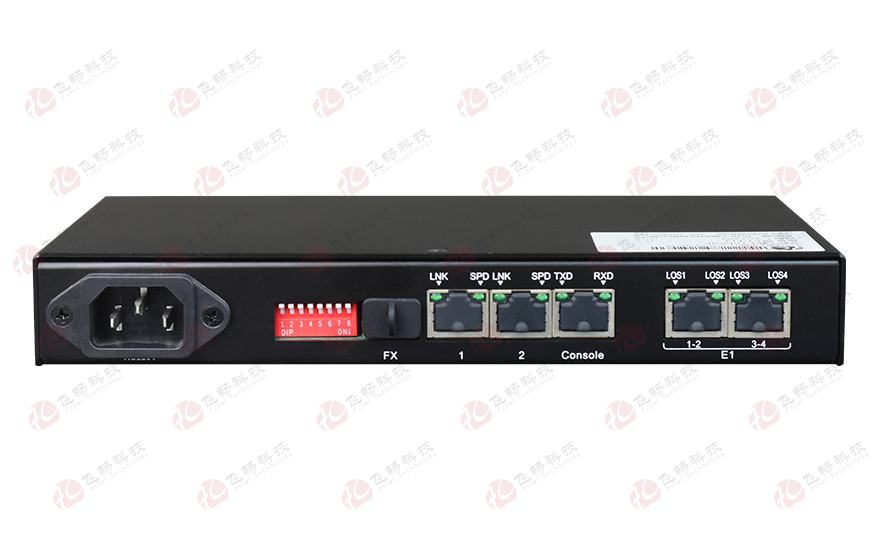 飞畅科技-4E1  Over  IP  电路仿真网关