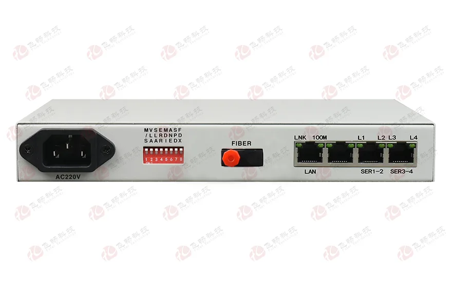 飞畅科技-光纤-ETH+4RS232转换器（带宽2M）