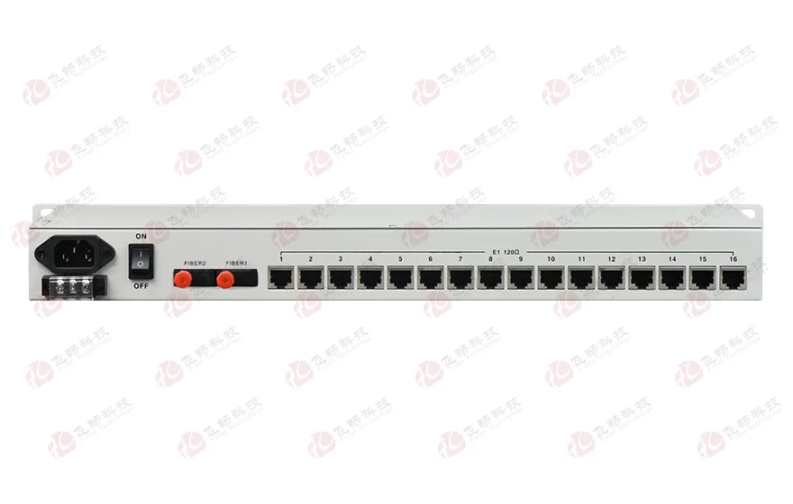 16E1+8xFE(物理隔离)1+1光备份 PDH光端机