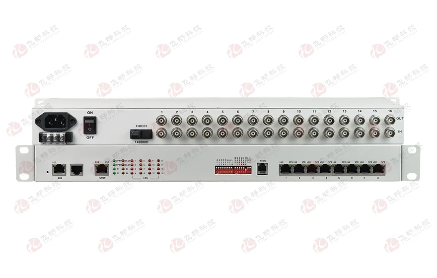 16E1+8xFE(物理隔离)1+1光备份 PDH光端机