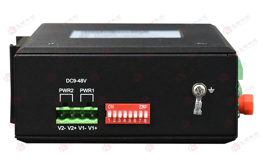 飞畅科技-工业轨式16路单向/8路双向开关量光端机