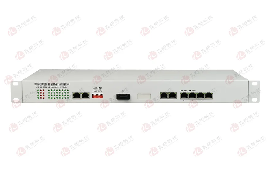 32路电话+8E1+4GE+4路串口 电话光端机(19英寸1U)