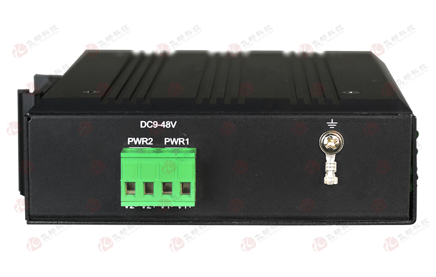 飞畅科技-网管型工业轨式4路物理隔离千兆电口（1+1光纤备份）