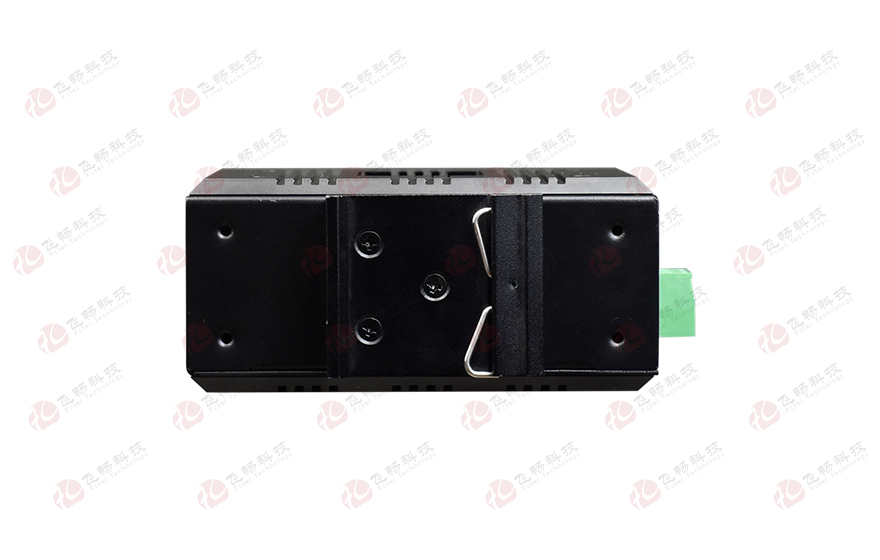 飞畅科技-mini工业轨式1路百兆光+8路百兆电光纤收发器