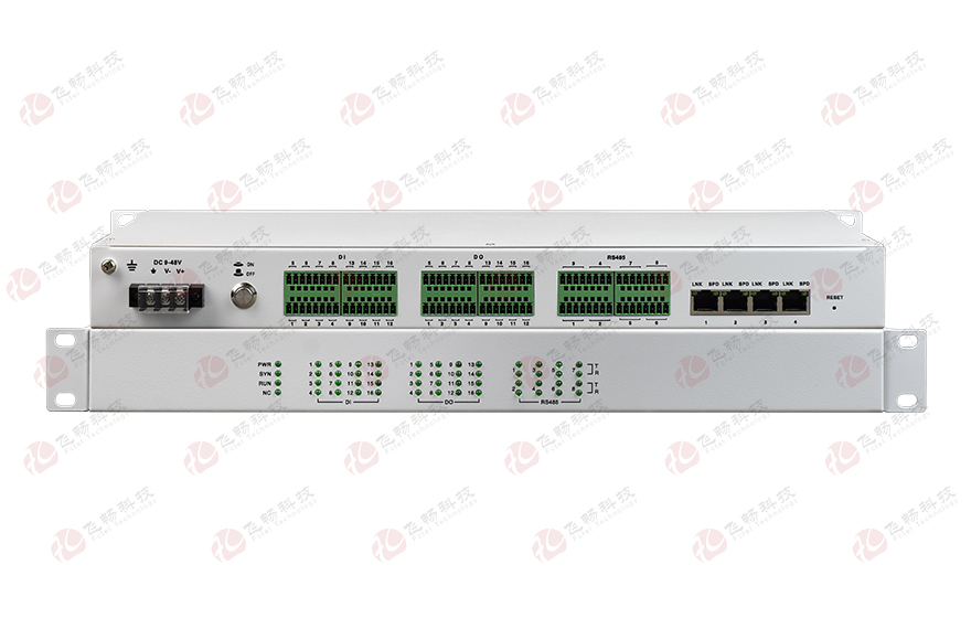飞畅科技-16路DI+16路DO+8路串口联网服务器