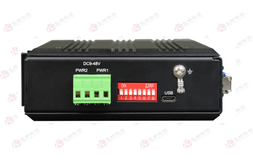 飞畅科技-工业轨式1-4路串口服务器  (带WEB与SNMP网管)