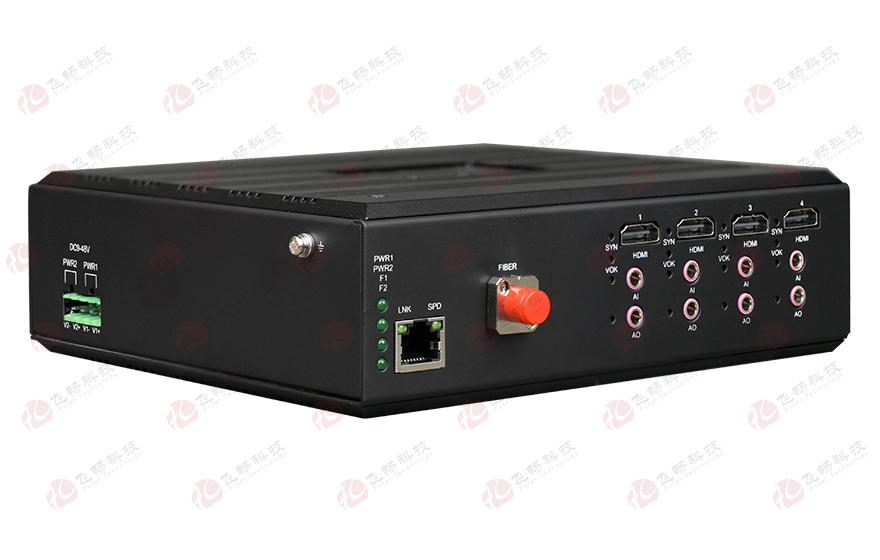 飞畅科技-(2路双向2K hdmi) 或(3路正向+1路反向2K hdmi) +1路千兆以太网+1路USB光端机
