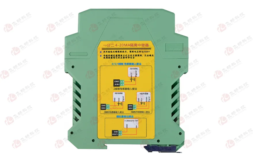 工业级 轨式4-20MA 1分2 线性光耦3000V隔离器