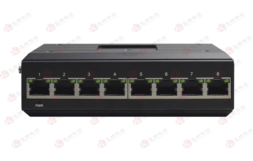 飞畅科技-工业轨式8路千兆电(支持WEB网管)交换机