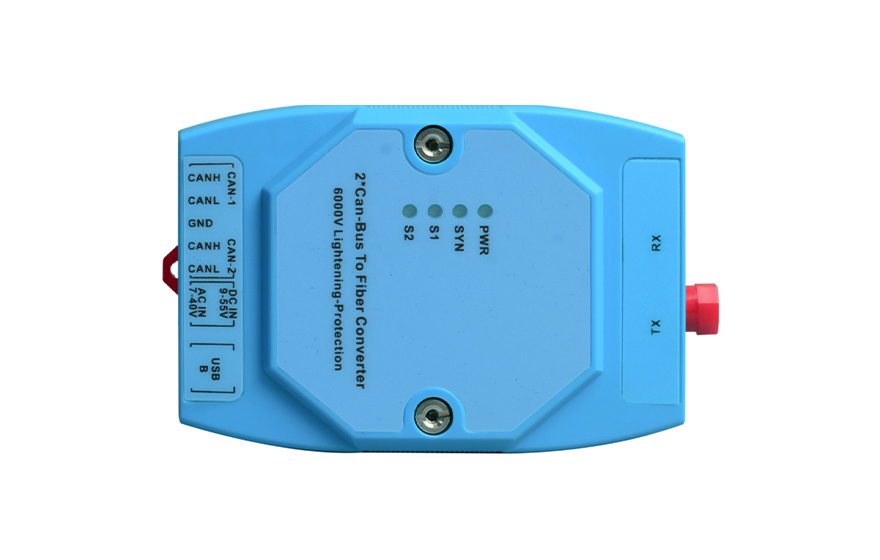 飞畅科技-工业导轨式1-2路CAN 总线光猫