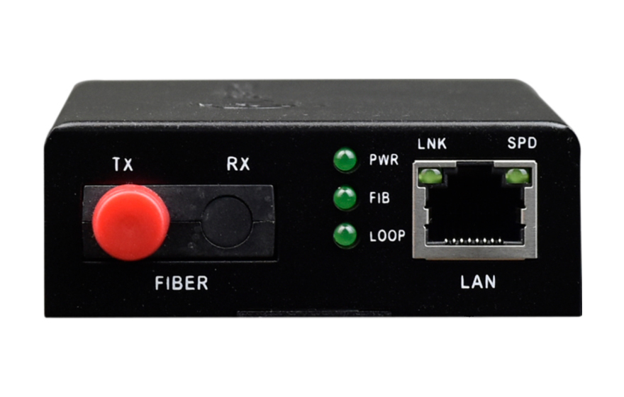 飞畅科技-SNMP+WEB 管理型1路千电转1路千光(FC公模)