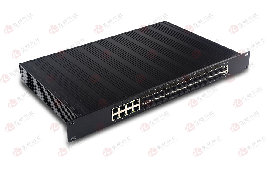 飞畅科技-管理型工业级 千兆/万兆6万兆光+8路千兆电+千兆24光 三层交换机