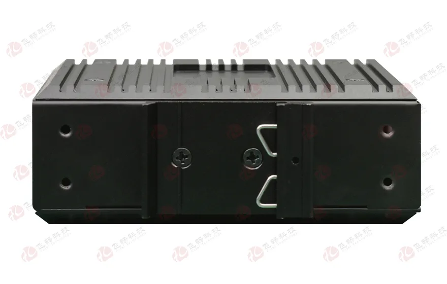 工业轨式2路串口／4路开关量+4路百兆电 光端机