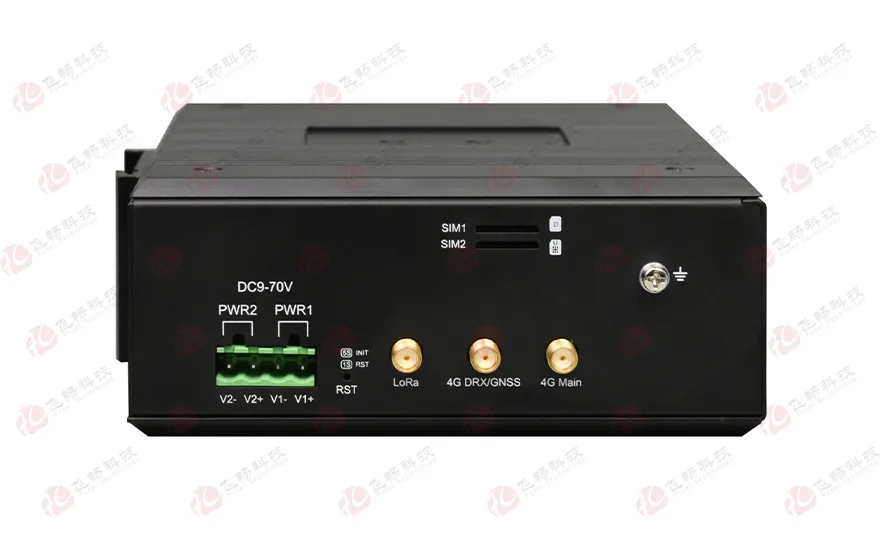 飞畅科技-工业轨式1xLan+1xWan+8路串口+28路DIDO/AIAO  4G CAT.4路由器(支持双卡双待)