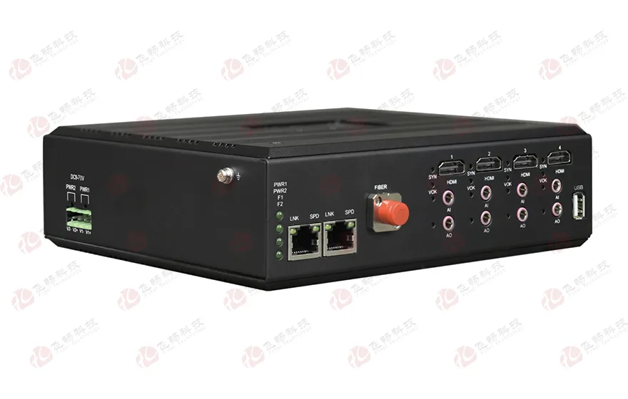 4路2K HDMI+1路双向独立音频 + 2路物理隔离千兆以太网+USB 光端机