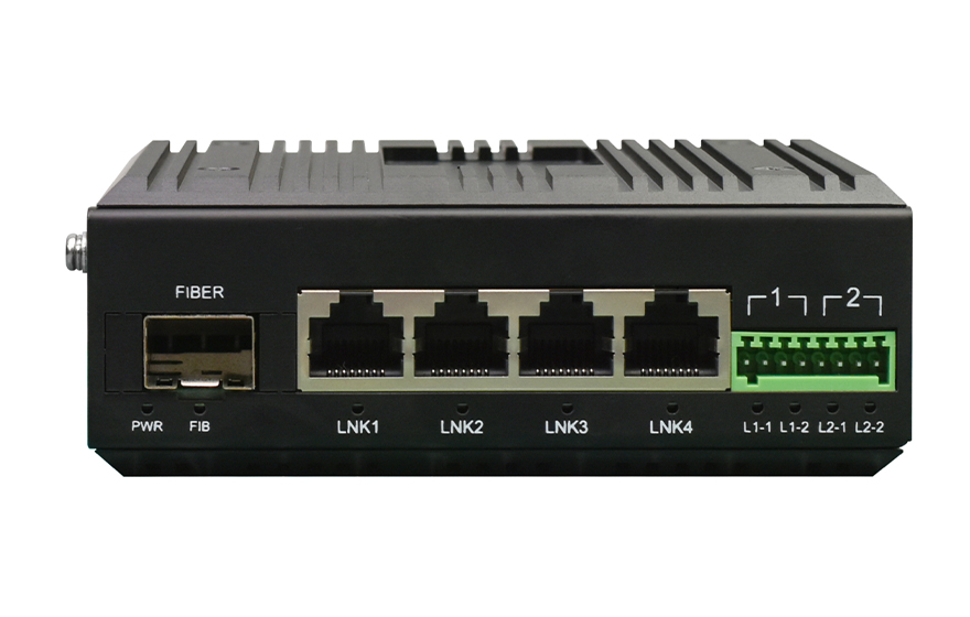 飞畅科技-工业轨式2路串口／4路开关量+4路百