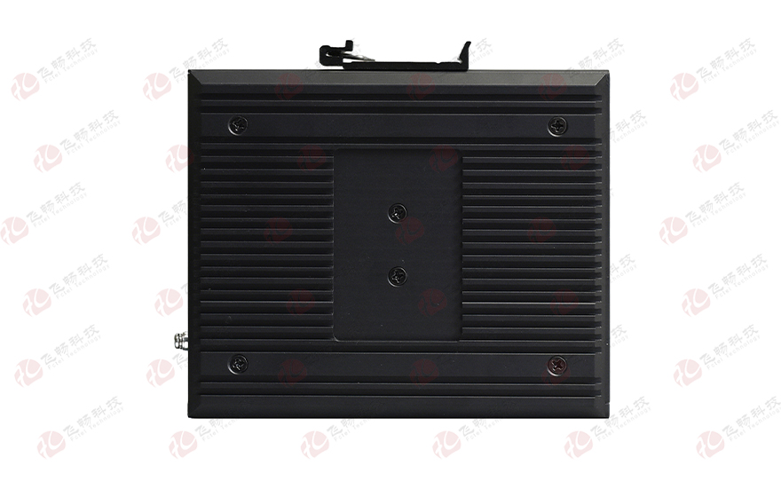 飞畅科技-工业轨式1-4路RS232/422/485串口服务器(带2电+1光交换)