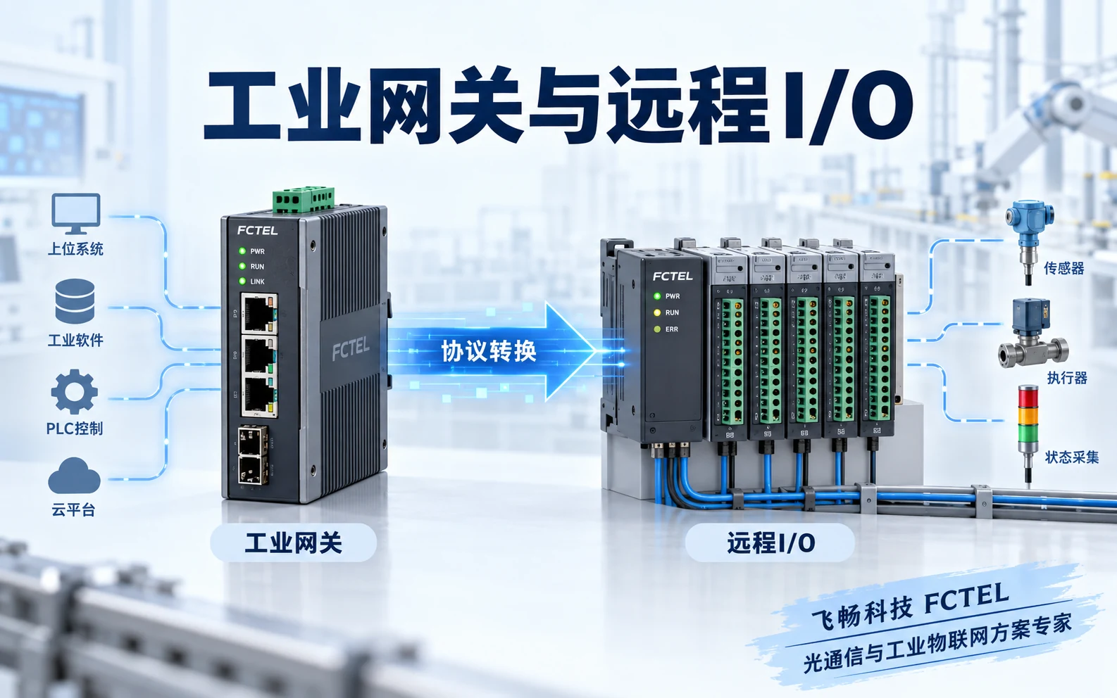 浅色工业通信网关与远程I/O主题缩略图
