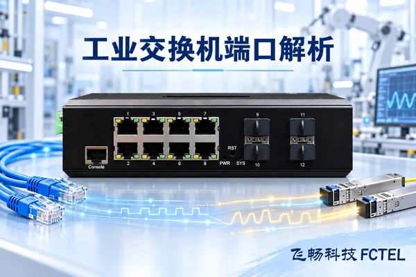 真实交换机的Console、电口与光模块槽及两种PHY收发路径