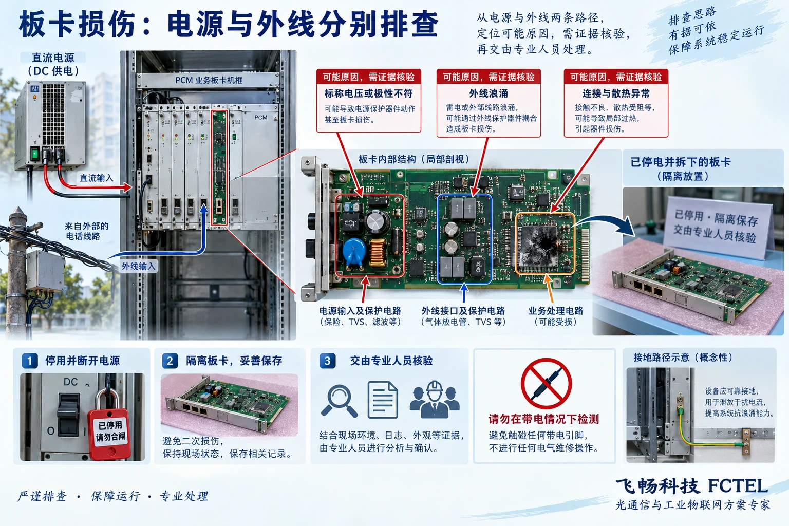 板卡损坏的供电、接口耦合与环境原因分类