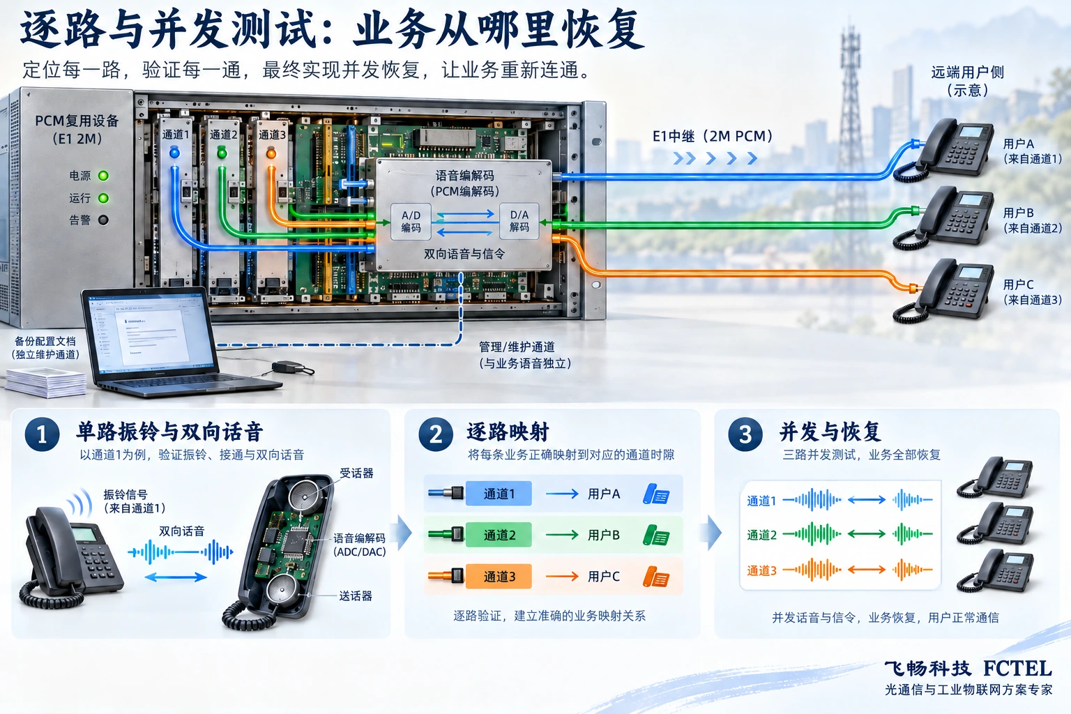 逐路映射、双向通话和并发验收