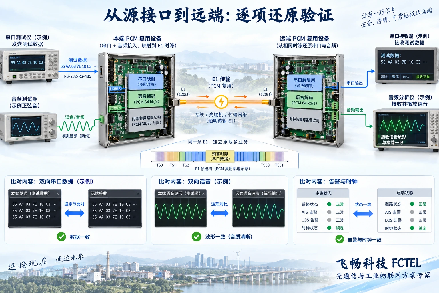 用已知话音和串口样本分层验证辅助通信