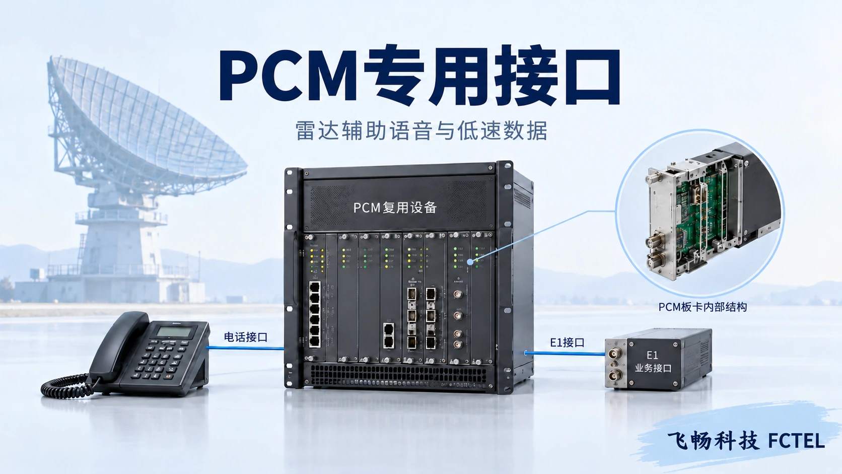 雷达辅助话音和低速数据使用设备支持的接入接口