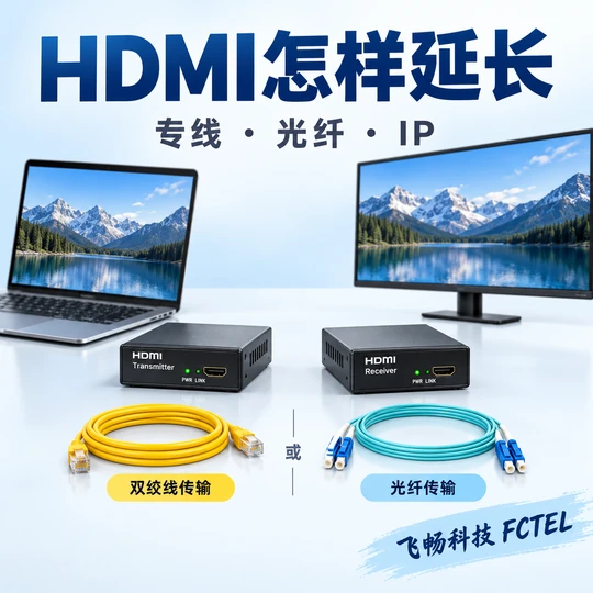 HDMI延长的专用线路、光纤与IP网络三种选择专题小图