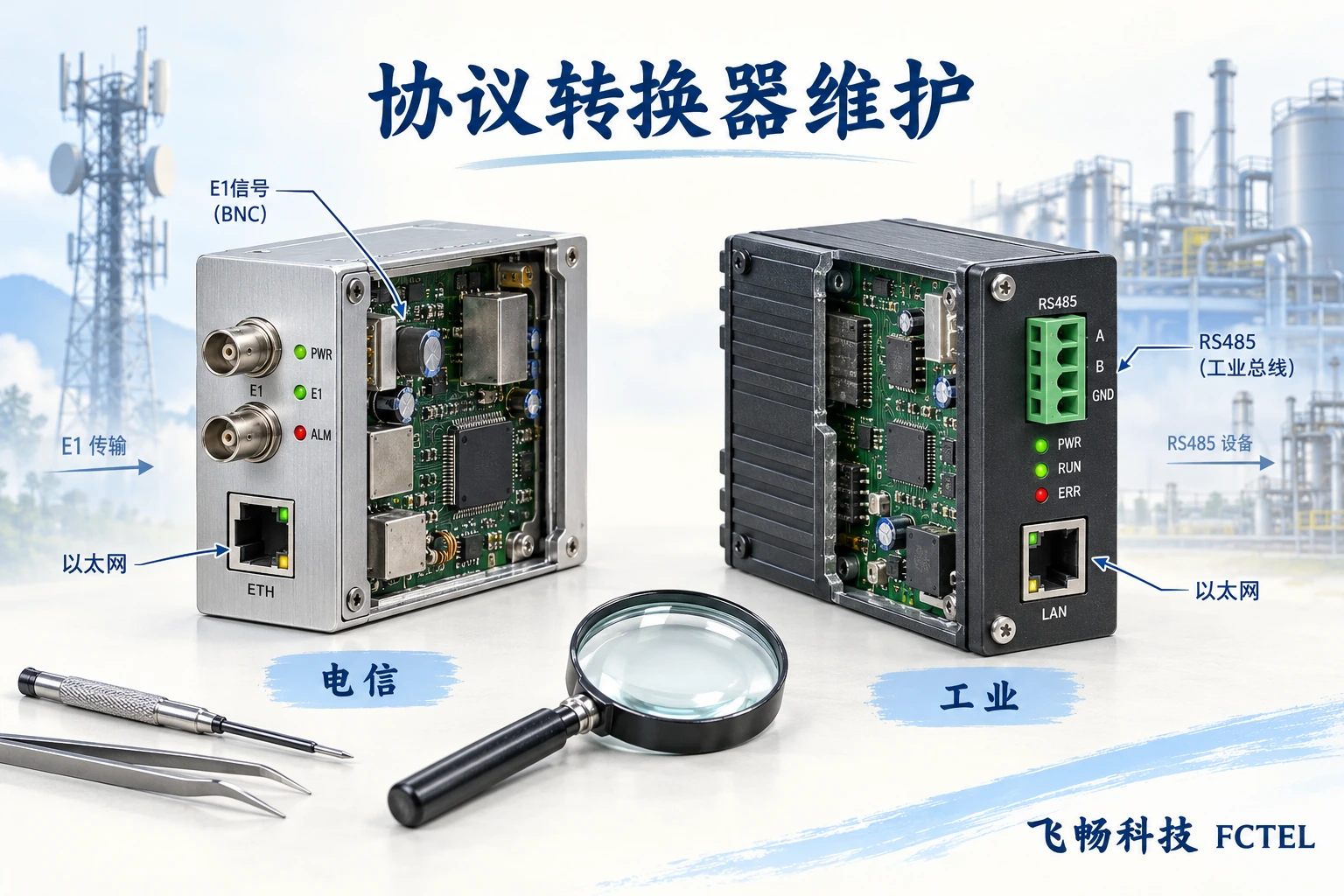 电信E1接口链路与工业寄存器映射分别检查各自故障层次