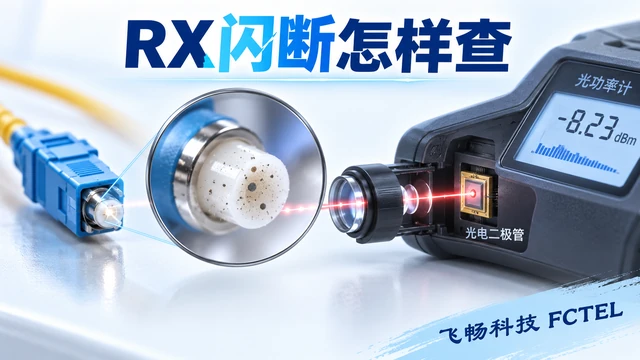清洁和污染端面对光接收与信号恢复的影响